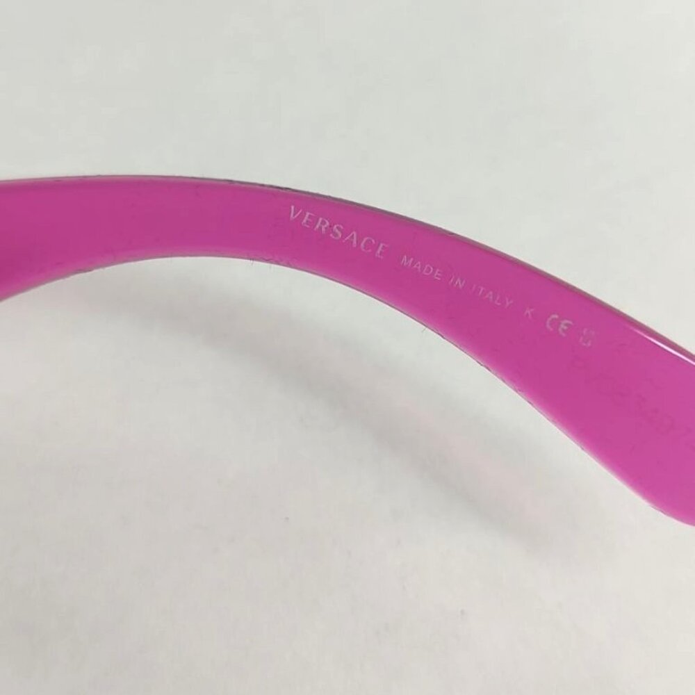 VERSACE Sunglasses VE4361 5334/5 Transparent Fuxia Pink Medusa Biggie Designer - Picture 13 of 16